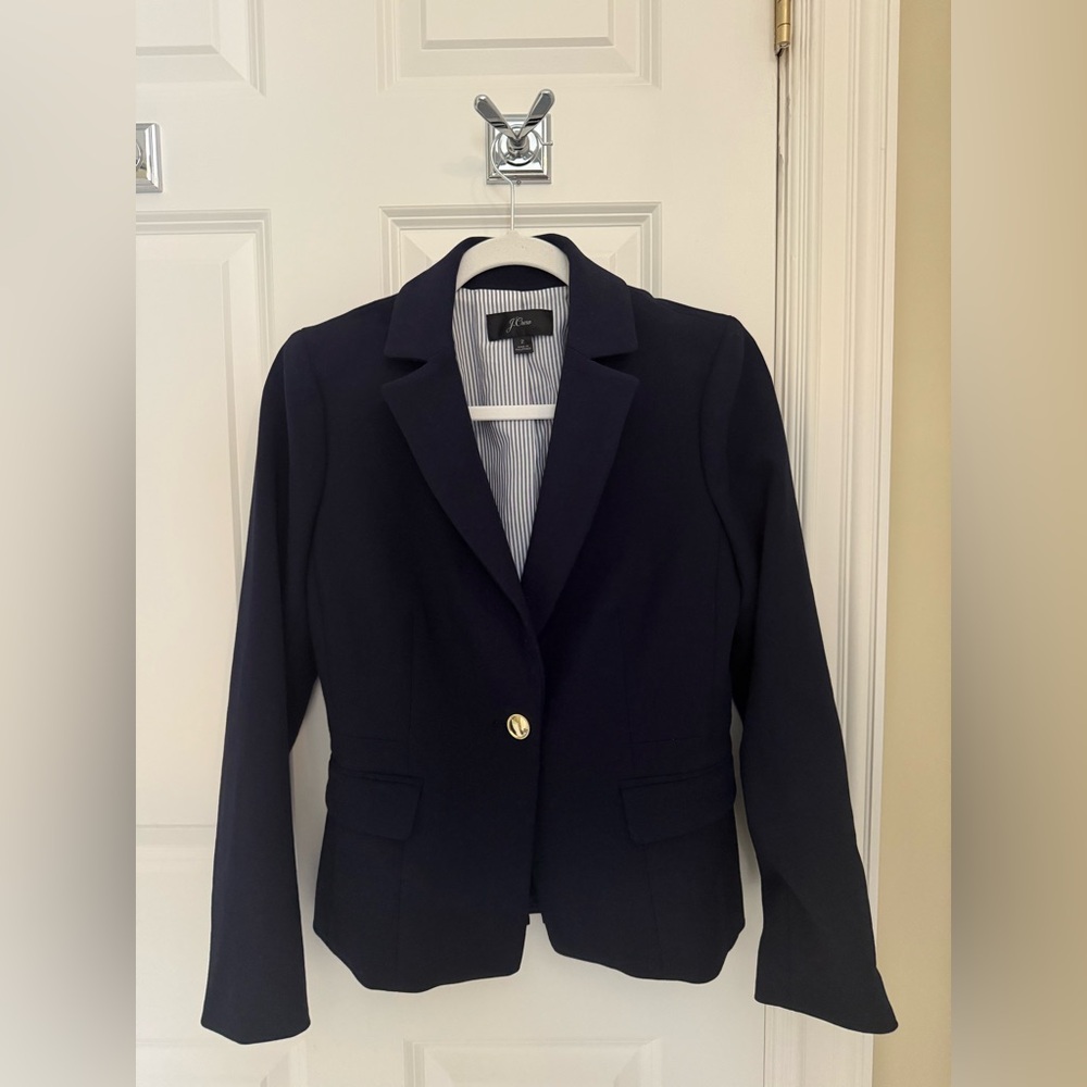 J. Crew Women's Navy Blazer